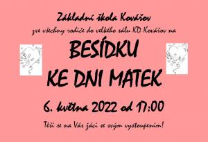 POZVÁNKA NA BESÍDKU KE DNI MATEK 1